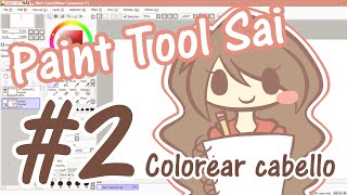 Tutorial Paint Tool Sai 2  Colorear el cabello [upl. by Ariajaj]