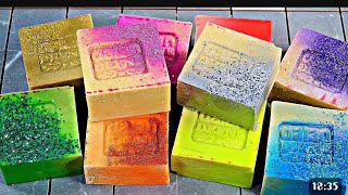 ASMR BOMB SOAP WITH STARCH AND GLITTERasmrvideo asmr ASMRSOAP [upl. by Meredeth]