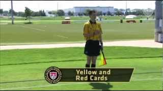 US Soccer Assistant Referee Signals [upl. by Nosdivad]