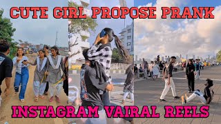 CUTE GIRL PROPOSE PRANK 😘👀 INSTAGRAM VAIRAL REELS 😍 fliperbobby07 [upl. by Yrem]