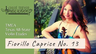 Ms Chloés Violin Studio  TMEA Texas AllState 20132014 Fiorillo Caprice 13 [upl. by Marb643]