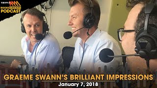 Graeme Swanns Brilliant Impressions Ireland Michael Holding Tony Greig  More  Triple M Cricket [upl. by Vharat641]