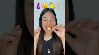 Eating Emoticon in Order ytshorts shorts asmr mukbang [upl. by Ayotnom]