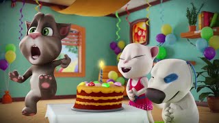 🎂 Super Birthday Cake 🎂 Talking Tom Shorts Cartoon Episode 44 [upl. by Mclyman]