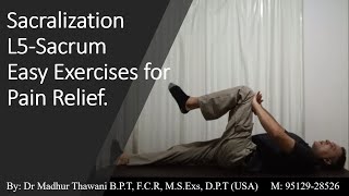 Sacralization L5 Sacrum Easy Exercises for Back Pain Relief [upl. by Theall]