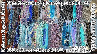 13lb Mercari Bead Haul  Did I Find Bead Treasures beadhaul [upl. by Lurie989]