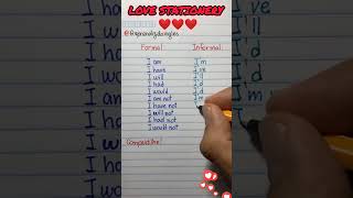 Formal VS informal lovestationery grammar english tenses [upl. by Iror]