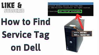 How to Find Service Tag on Dell [upl. by Odirfliw]