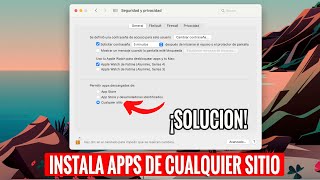 Permitir Apps Descargadas De Cualquier Sitio En Mac  Desarrollador No Identificado [upl. by Nrev]