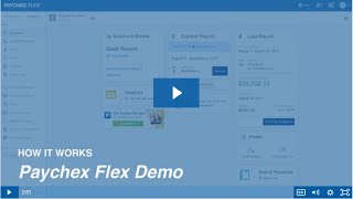 How it works Paychex Flex Demo [upl. by Atterahs394]