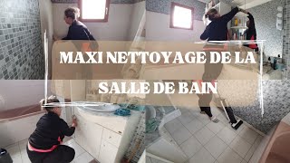 MAXI NETTOYAGE SALLE DE BAIN MENAGE DE PRINTEMPS METTRE A JOURS LA MAISON [upl. by Annaoy924]