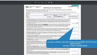 How To Fill TD1 2022 Personal Tax Credits Return Form Federal [upl. by Flodur]