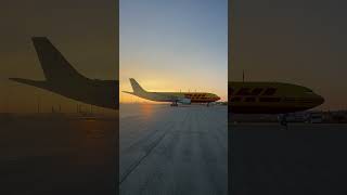 A300 DHL Simply Saxony Livery aviation avgeek planespotting sunset a300 views fyp airbus [upl. by Nylqcaj]