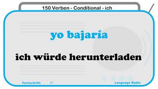 150 Spanische Verben  Conditional  ich [upl. by Halley]