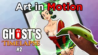 Art In Motion Ghosts Timelapse ft Olive Oyl [upl. by Deste]