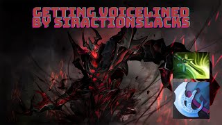 Getting Voicelined by SirActionSlacks  Shadow Fiend Carry [upl. by Mannuela]