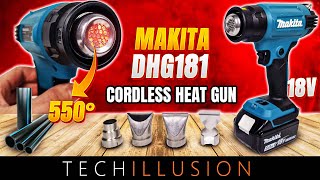 🔥FINALLY MAKITA 18V Cordless Heat Gun DHG181 XHG01😱  Cordless hot air gun DHG181ZK  Review [upl. by Nilatak]