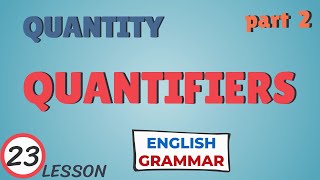 Quantifiers in English  Much many a lot of  Little few  Some any several  No enough [upl. by Eremihc]