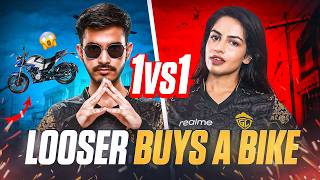 SHARKSHE 1v1 adminogaming19 Looser Buys a Bike CHALLENGE 😱💵💰 [upl. by Aicilram]