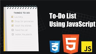 How To Create ToDo List App Using HTML CSS And JavaScript  Build a ToDo List 🔥🔥 [upl. by Oruhtra]