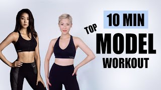 10 MIN SLIM LEGS AND ABS MODEL WORKOUT  Korean Top Model Body Shape  Fat Burn At Home  Mish Choi [upl. by Allemaj]