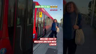 Life at Willesden Junction with the red local Buses 😎😎😎travel viralvideo automobile [upl. by Madox]