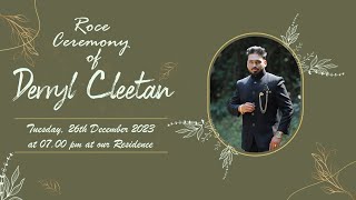 Roce Ceremony of Derryl Cleetan  Live Stream [upl. by Ennaihs]