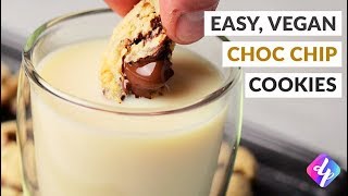 Easy Vegan Chocolate Chip Cookies Recipe [upl. by Seadon611]