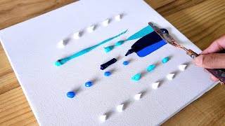 Abstract Landscape Painting Using Palette Knife Easy Acrylic Painting Technique [upl. by Destinee]