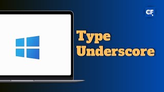 How to type underscore    on your laptop [upl. by Dorree568]