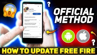 How To UPDATEDOWNLOAD Free Fire  How to Update Free Fire After OB45  Update Normal Free Fire [upl. by Woodman]