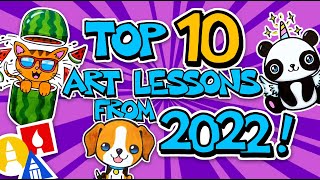 Top 10 How To Draw Art Lessons From 2022  Art For Kids Hub [upl. by Gewirtz774]