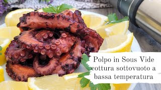 Polpo in Sous Vide cottura sottovuoto a bassa temperatura  KitchenBossofficial [upl. by Mussman]