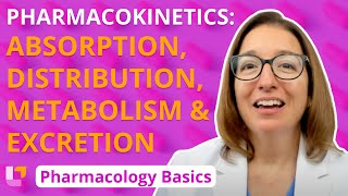 Pharmacokinetics Absorption Distribution Metabolism Excretion  Pharmacology Basics LevelUpRN [upl. by Fari]