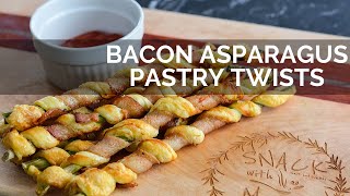 Bacon Asparagus Pastry Twists Recipe [upl. by Mellisa]