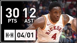 Victor Oladipo Full Highlights Pacers vs Clippers 20180401  30 Pts 12 Ast SICK [upl. by Lavina]