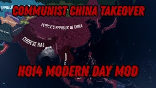 Taking over Asis as Communist China  HOI4 Modern Day Mod [upl. by Wivina]