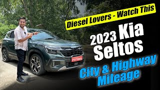 New Kia SELTOS 2023 Diesel Review 🔥 City amp Highway Review with Mileage amp Comfort 🔥 KIA SELTOS 2023 [upl. by Wilkie]