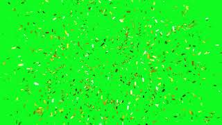 Golden Confetti Explosion Green Screen l HD [upl. by Karin]