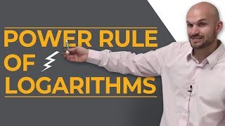 Expand and condense using the power rule of logarithms [upl. by Ahsatak]