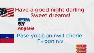 conversation anglais kreyol kap edew pale anglais tres vit [upl. by Laurice]