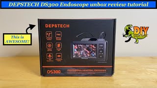 Depstech DS300 Endoscope unbox review tutorial [upl. by Toshiko]