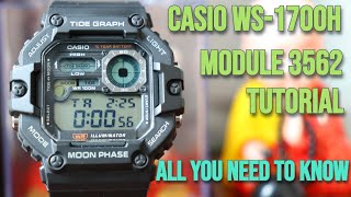 Casio WS1700H Tutorial  How to set up and operate [upl. by Ylsew808]