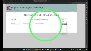 HOW TO DOWLOAD GTU SYLLABUS [upl. by Cirde]