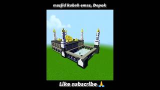 Membuat Masjid Di Minecraft 😘 minecraft masjidminecraft minecraftbuilding shorts [upl. by Acirderf170]