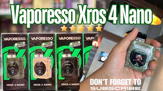 VAPORESSO XROS 4 NANO POD KIT REVIEW URDU  DE VAPOURS AREA [upl. by Ahsenra563]