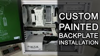 All White PC Build Vlog  How To Install A GPU Backplate [upl. by Guevara]