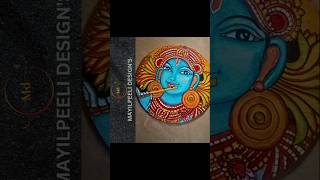 ഇഷ്ടായോ 😍Wall Hanging with കൃഷ്ണ Mural Paintiing instagood shorts art diy trending [upl. by Rutger]