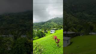 Nabalasere village perched on a hillside in the interior of Ra Province fiji [upl. by Hallette]