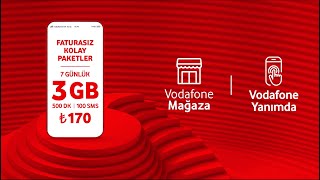 Bütçenize ve İhtiyacınıza Uygun Faturasız Kolay Paketler Vodafone’da [upl. by Sukramal]